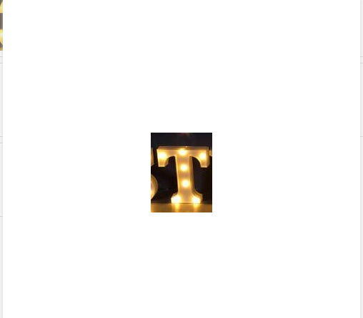 Luminous LED Letter Number Night Light English Alphabet Number Battery Lamp Romantic Wedding Christmas Party Decoration